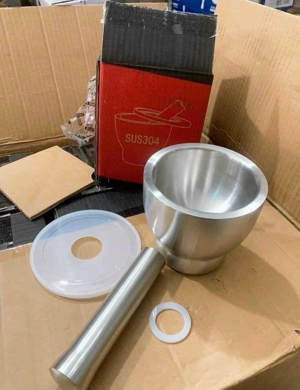 BỘ CHÀY CỐI INOX 304 HỘP ĐỎ